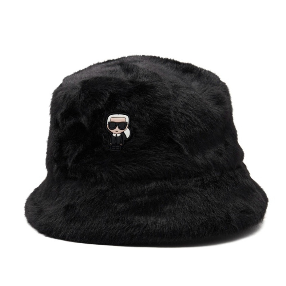 Karl Lagerfeld Furry Bucket Hat